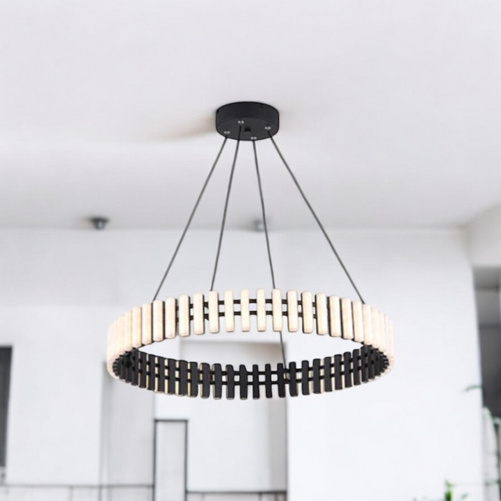 Piano Keys Suspension Black pendant 1 ring Pendant