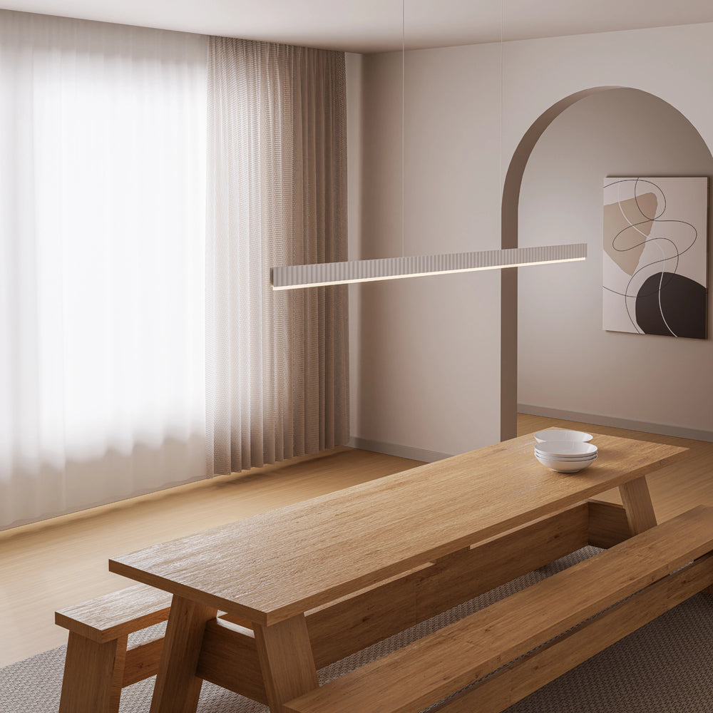 Calibo Prinia Modern Fluted Linear Pendant Light Pendant