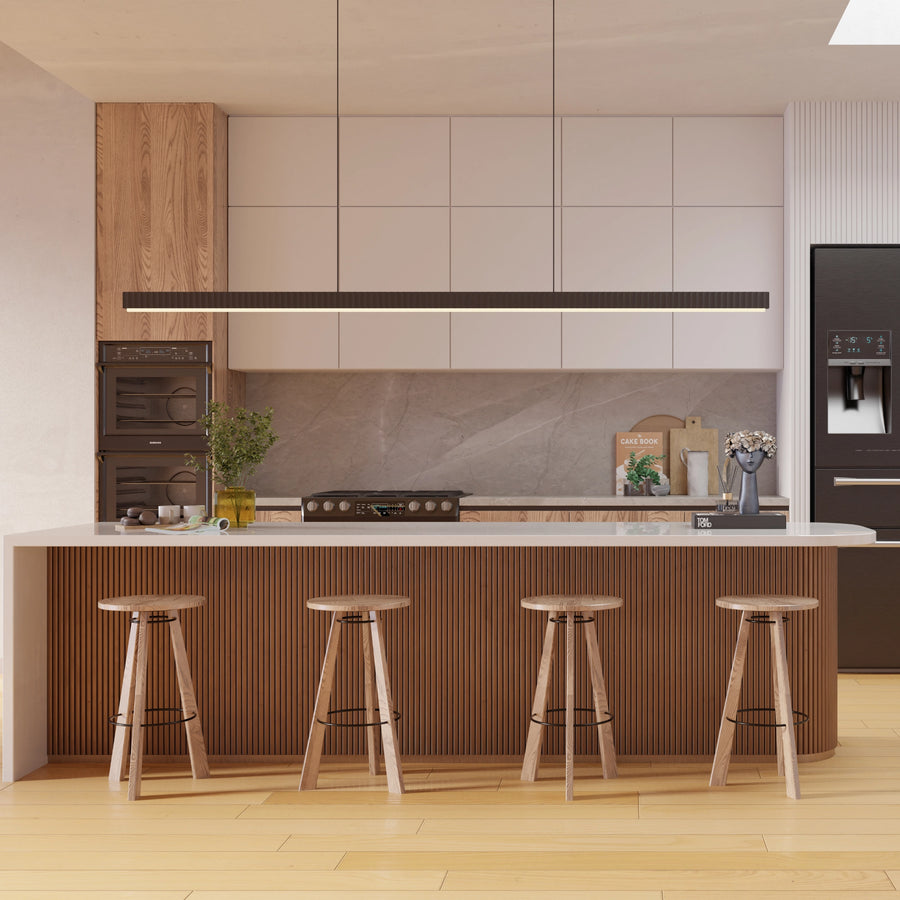 Calibo Prinia Modern Fluted Linear Pendant Light Pendant