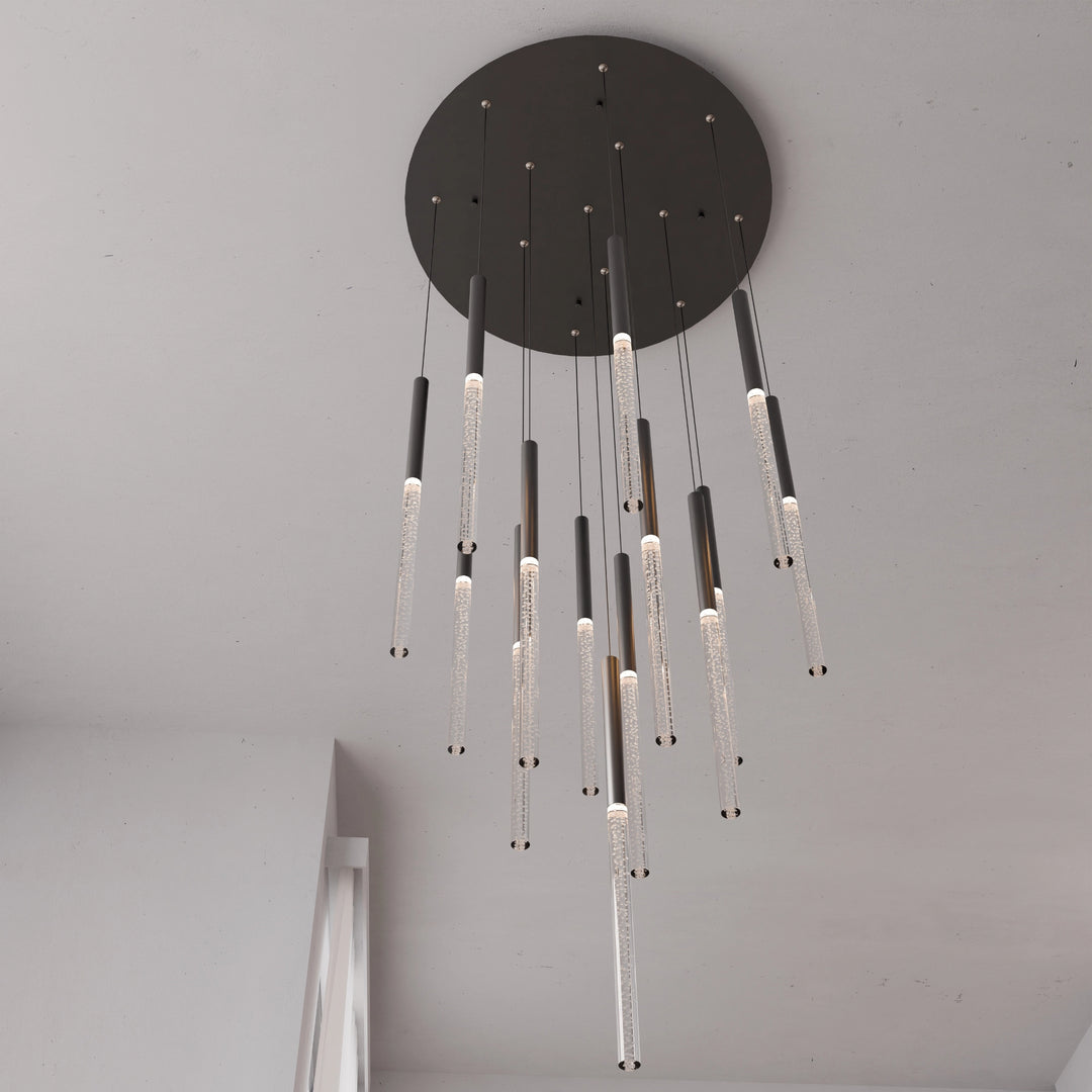 Calibo Rhea 14 Light Pencil Drop LED Pendant Pendant