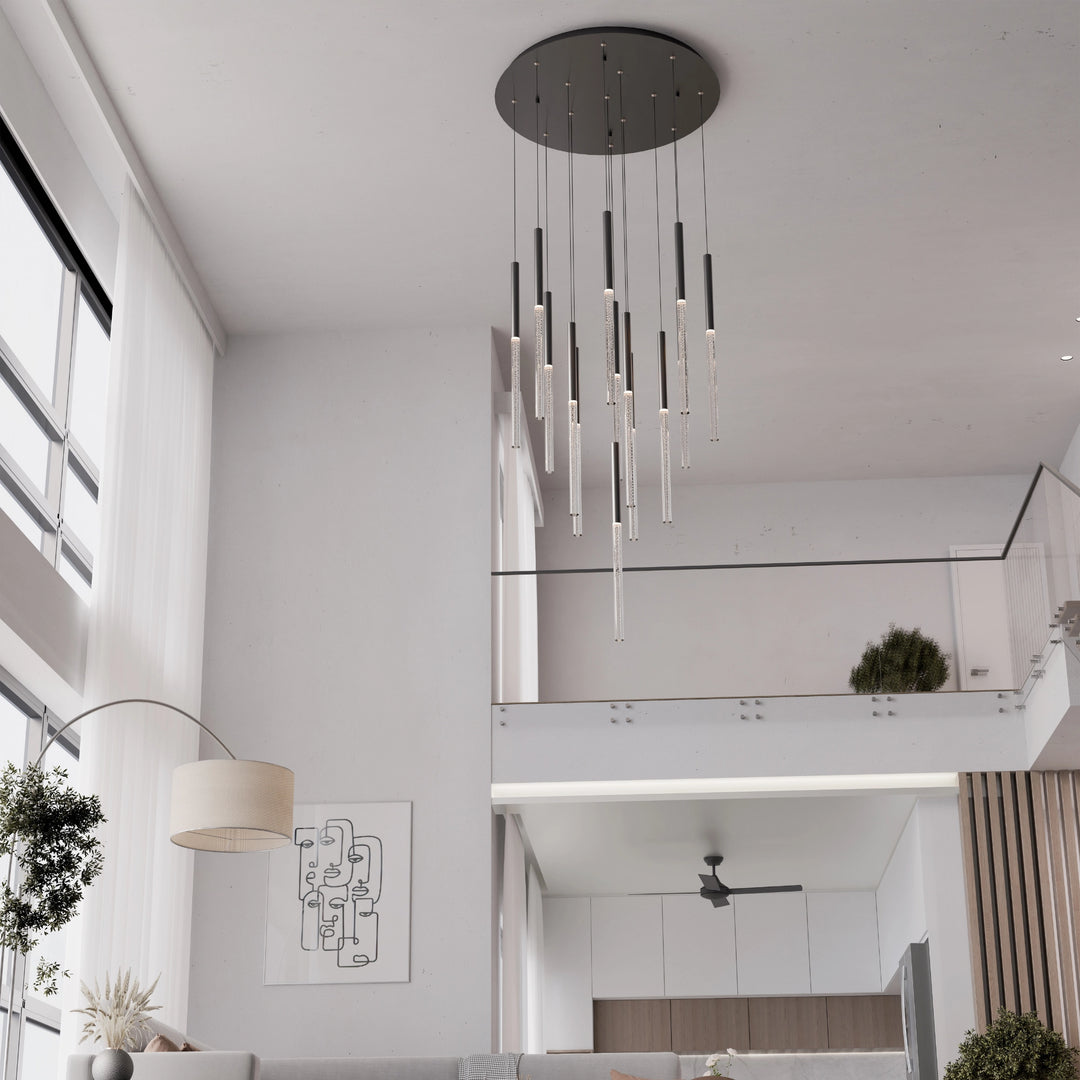 Calibo Rhea 14 Light Pencil Drop LED Pendant Pendant