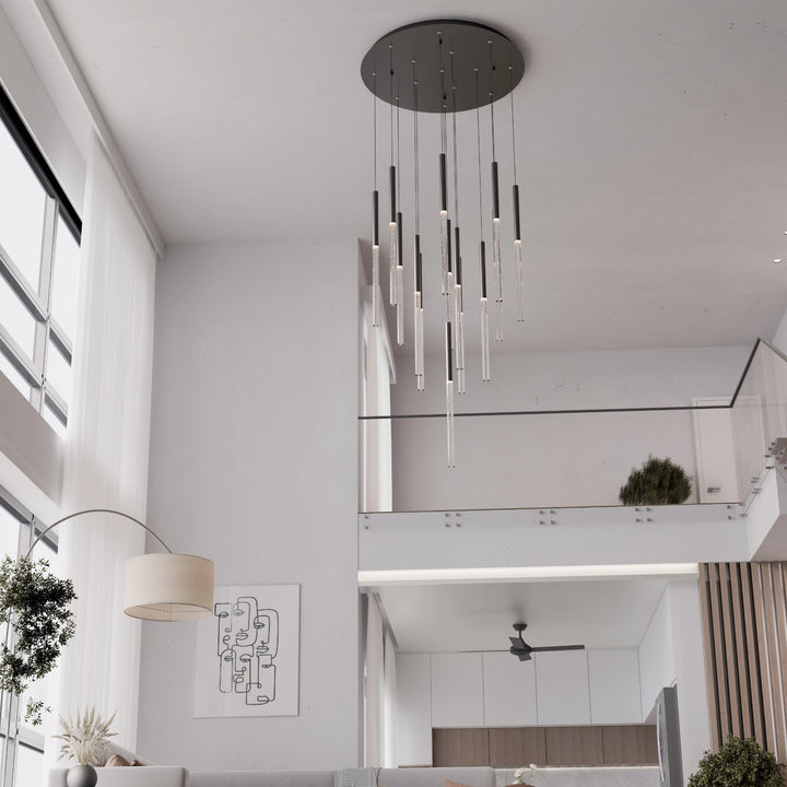 Calibo Rhea 14 Light Pencil Drop LED Pendant Pendant
