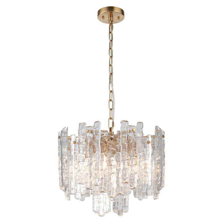 Riviera 5lt Pendant Chrome/Gold Gold Chandelier