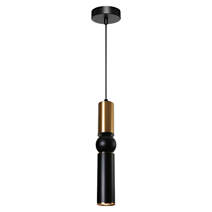 Cougar Rolo 1lt Pendant Black Gold Pendant