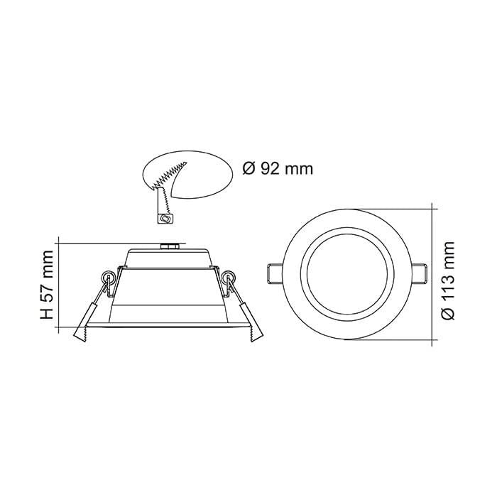 SAL PREMIER S9071TC - 10W Downlight