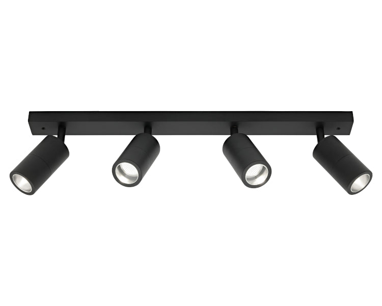 Cougar Stockholm 2lt/3lt/4lt Rail Black 4 Light Spot light