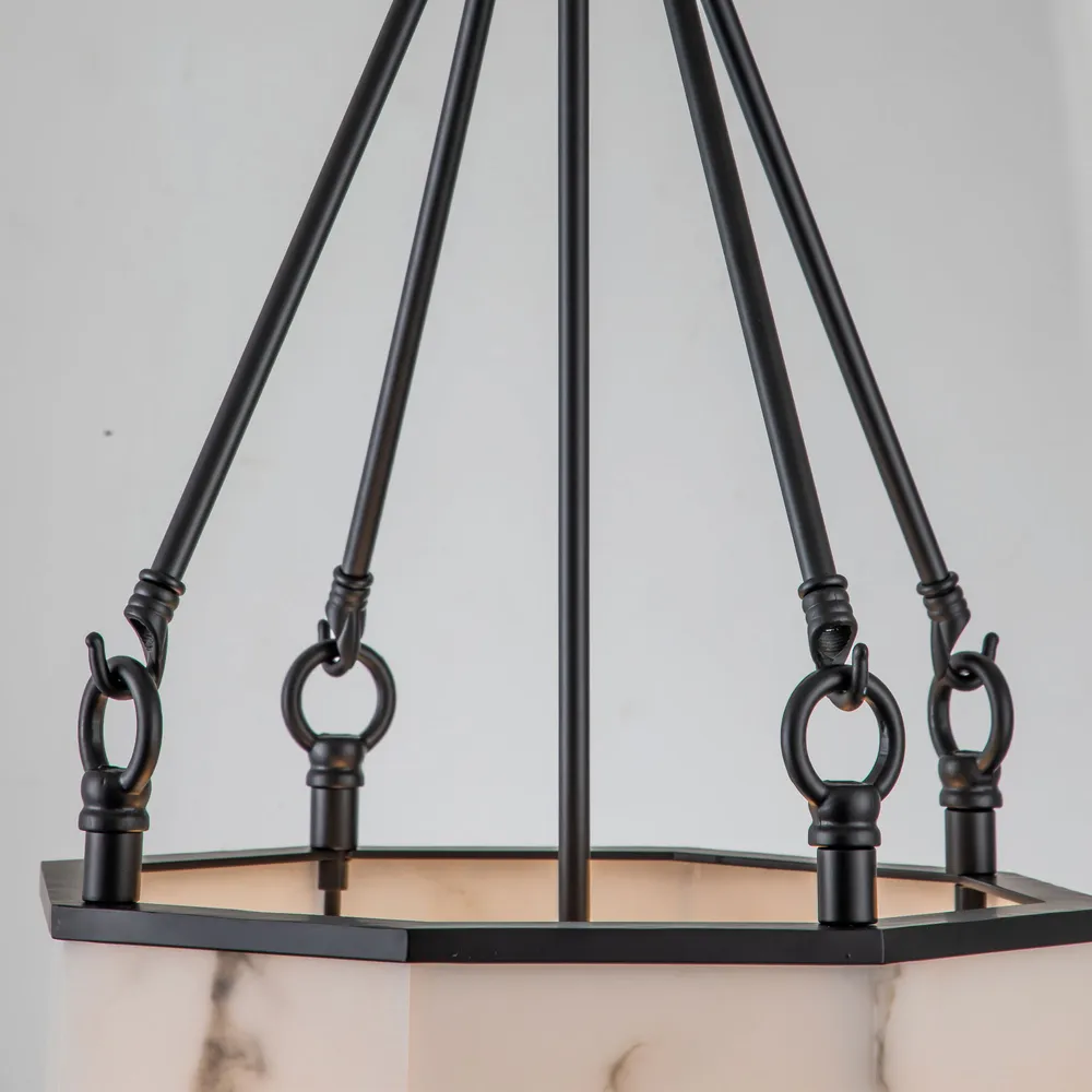 Stone Flower Chandelier Pendant