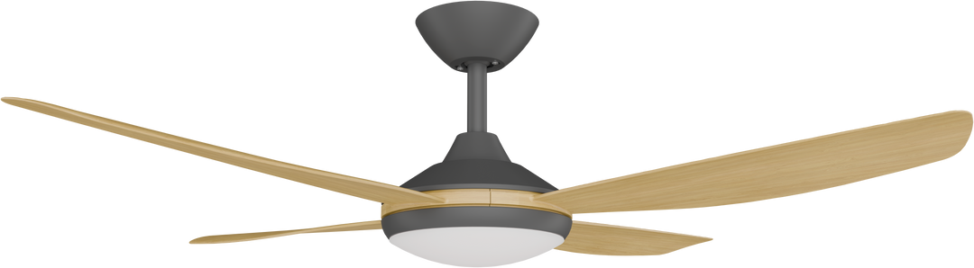 Vanga DC Fan Bamboo blades with Light Black with Bamboo Ceiling Fan