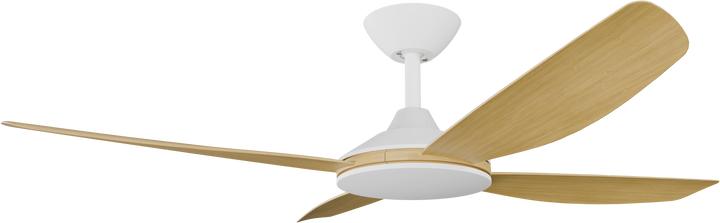Vanga DC Ceiling fan with Bamboo Blades White with Bamboo Ceiling Fan