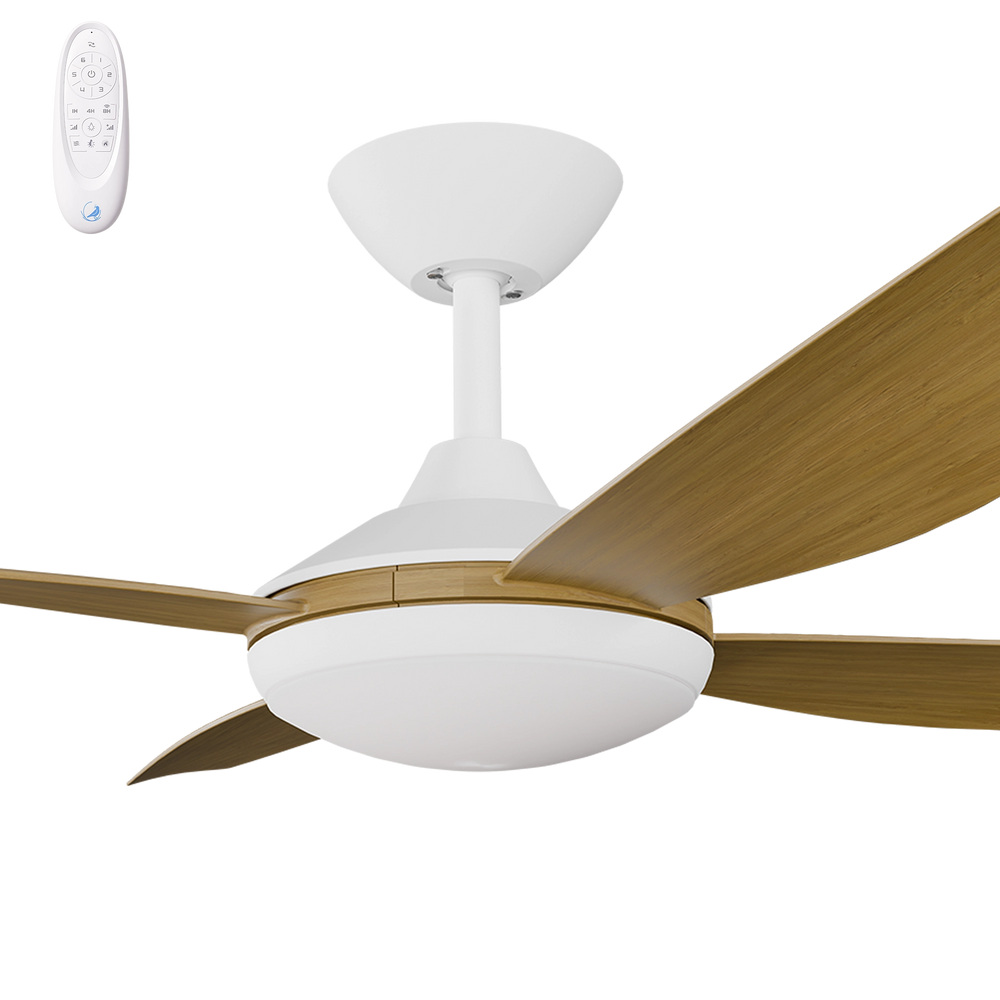 Vanga DC Fan Teak Blades with Light Ceiling Fan