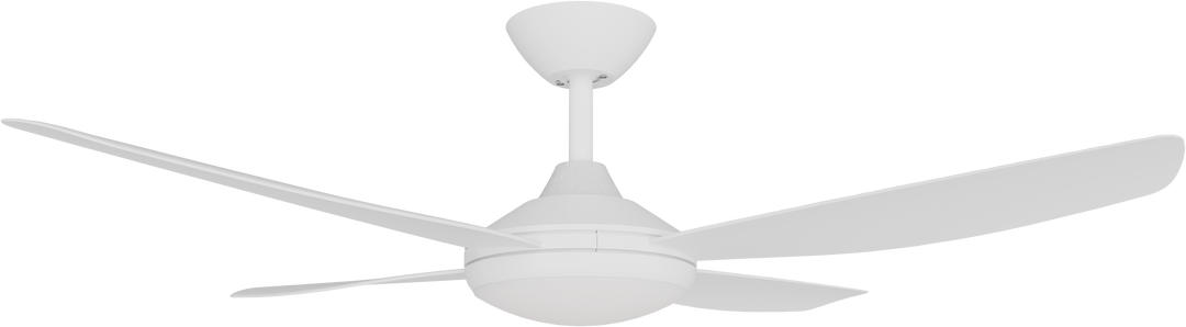 Vanga DC Fan with Black/ white Blades with Light White Ceiling Fan