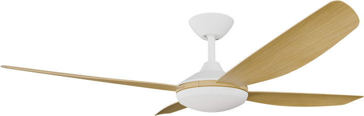 Vanga DC Fan Bamboo blades with Light White with Bamboo Ceiling Fan