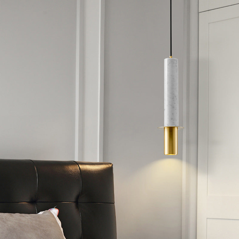 TOULOUSE long Marble tube pendant Pendant