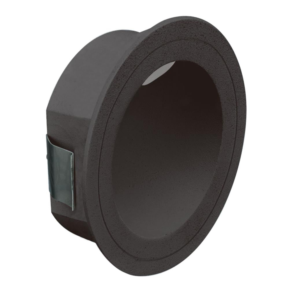 YOU-3W Round Recessed LED Step Light IP54 240v Black step light