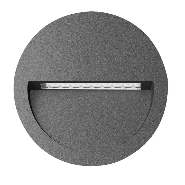 ZAC-4 RND REC IP65 4W 12V Dark Grey step light