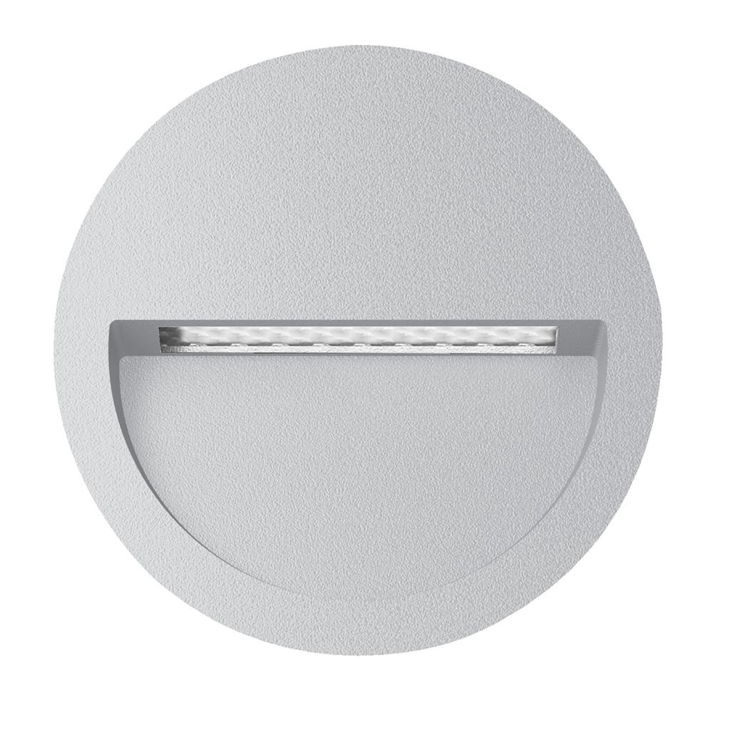 ZAC-4 RND REC IP65 4W 12V Silver step light