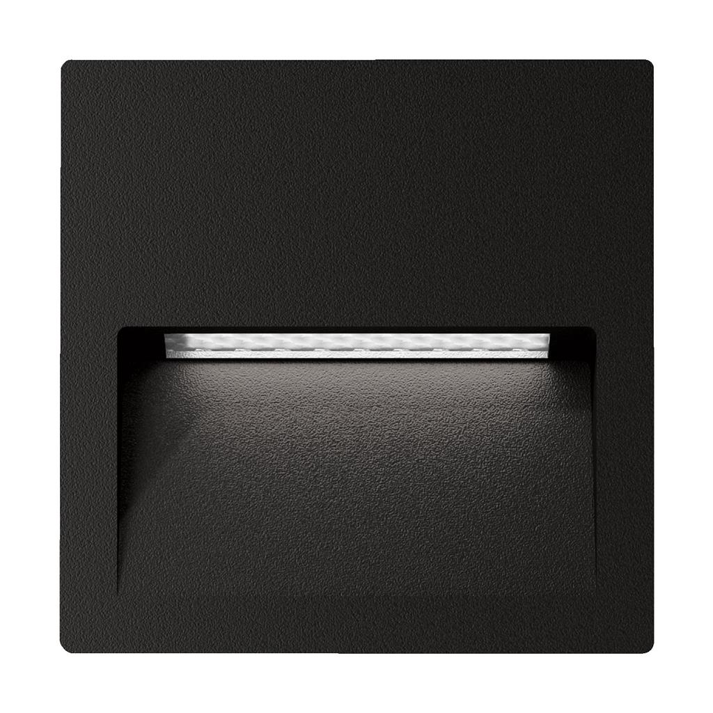 ZAC-4 SQR REC IP65 4W 12V Black step light