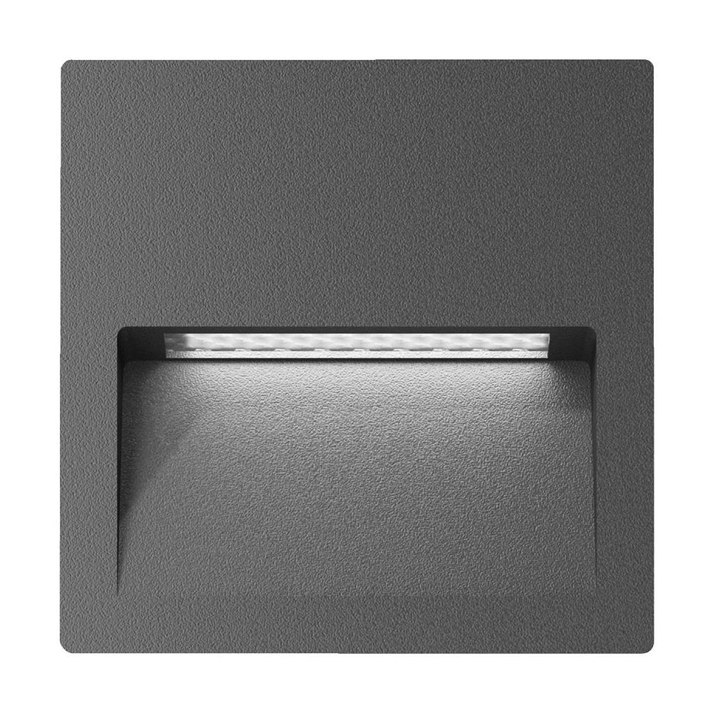 ZAC-4 SQR REC IP65 4W 12V Dark Grey step light