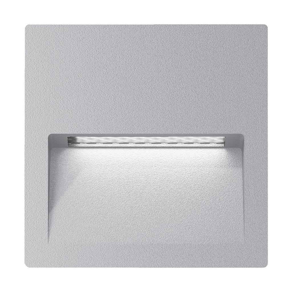 ZAC-4 SQR REC IP65 4W 12V Silver step light