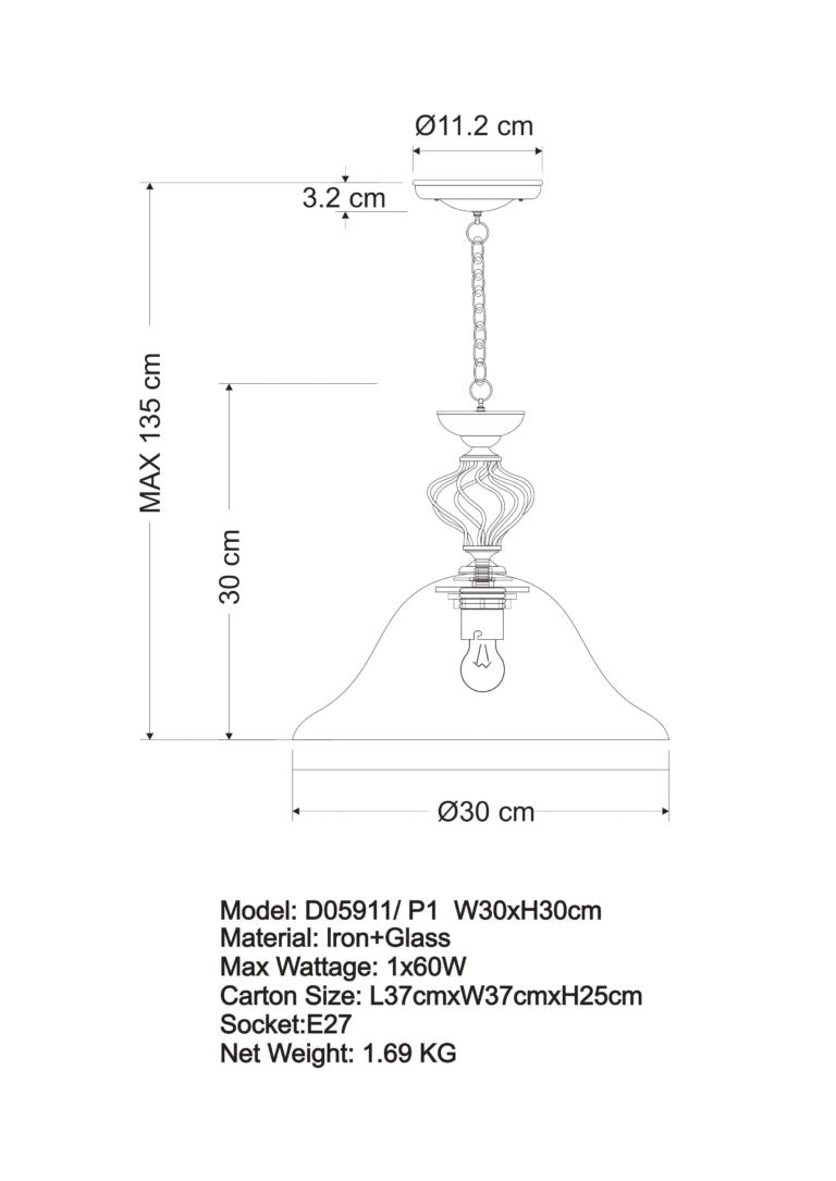 GENEVA D05911 P1 BRASS IRON/BLACK