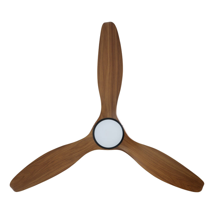 EGLO NOOSA 60 DC ceiling fan TEAK with LED Light