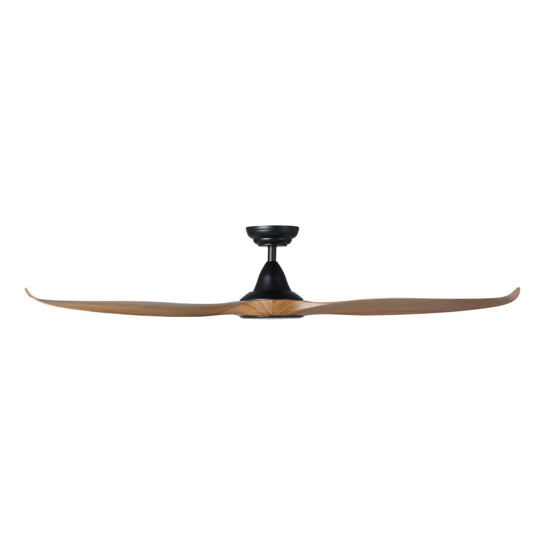 EGLO NOOSA 60 DC ceiling fan TEAK with LED Light