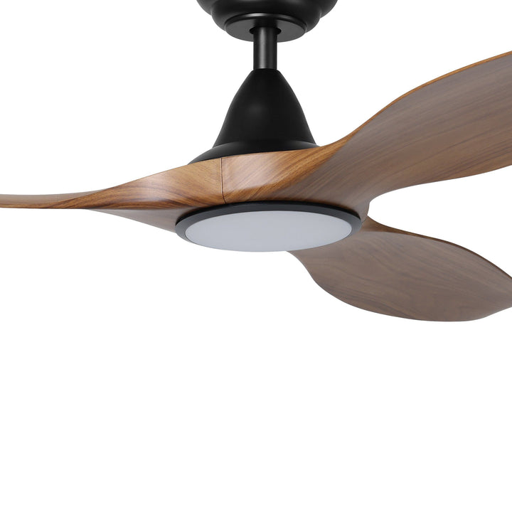 EGLO NOOSA 60 DC ceiling fan TEAK with LED Light