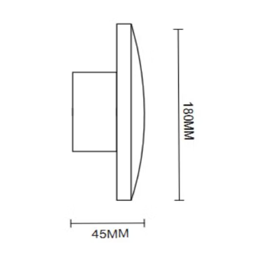 9W LED MOONLIGHT TRICOLOUR LARGE (LF-372534L) WALL LIGHT