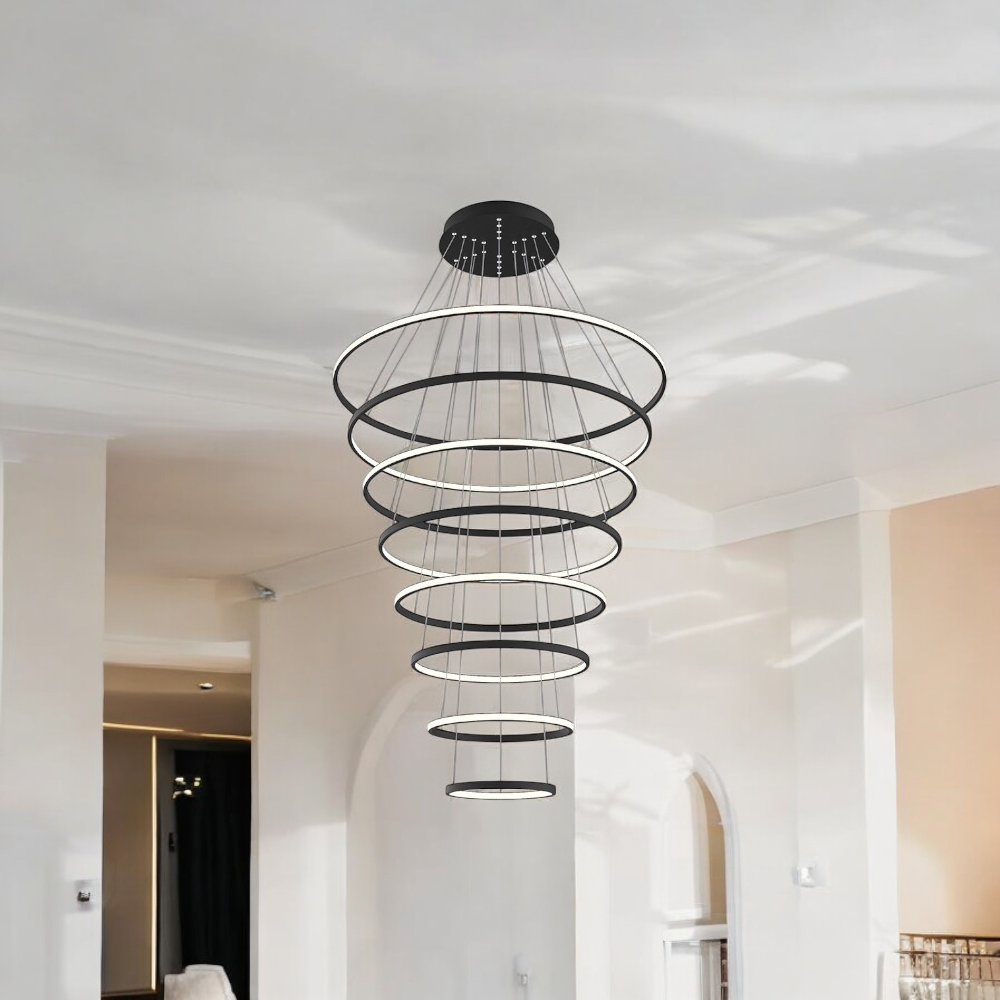 Halo Pendant Light 8 Rings