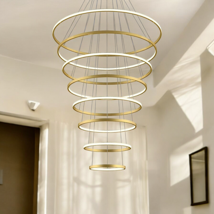 Halo Pendant Light 8 Rings