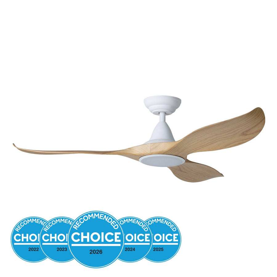 EGLO NOOSA 52 DC ceiling fan with LED light Blackbutt Ceiling Fan