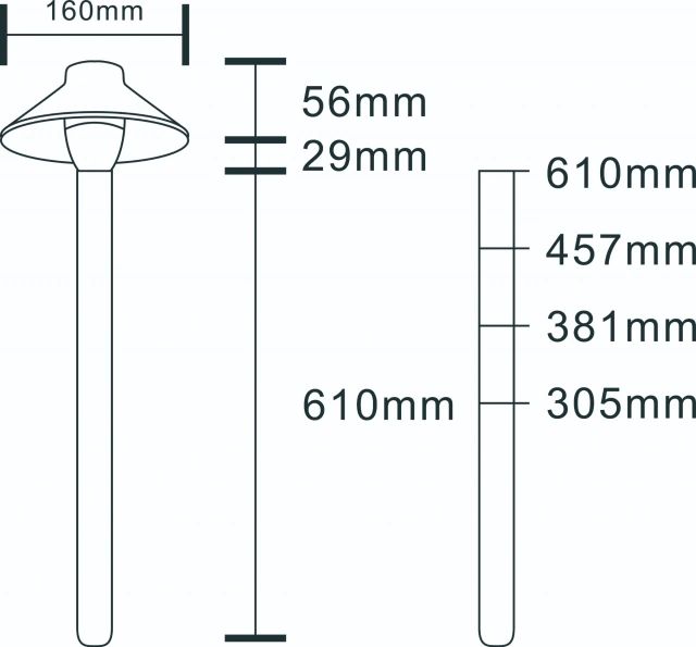 Brass Path Light PPLB02