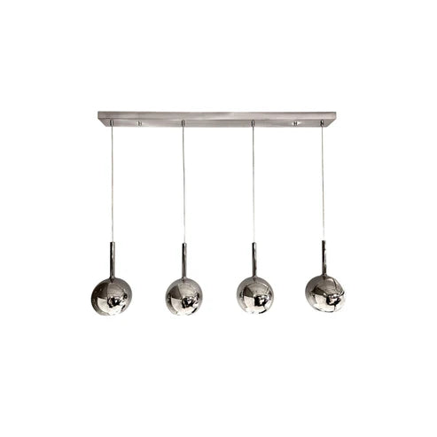 WINKA 4 Light Modern Glass Pendant (Chrome)