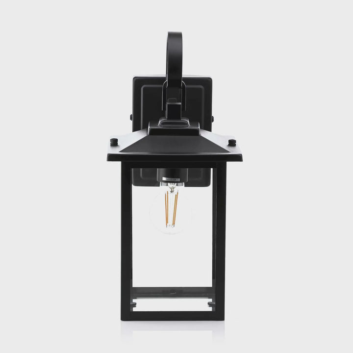 HV3535W-S-BLK - Madix Galvanised Iron Black Wall Light WALL LIGHT