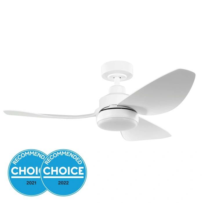 EGLO TORQUAY 42 DC ceiling fan with 20W LED light MATTE WHITE