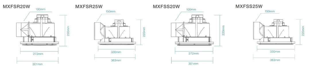 Saturn 240 / 295 Exhaust Fan Round or Square Exhuast Fan