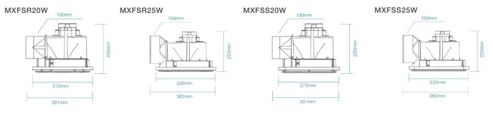 Saturn 240 / 295 Exhaust Fan Round or Square Exhuast Fan