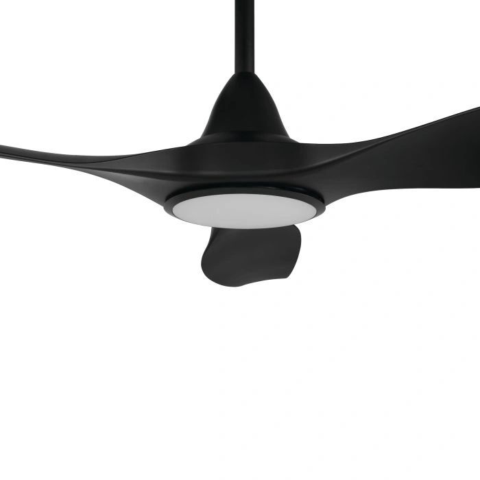 EGLO NOOSA 60 DC ceiling fan with LED light MATTE BLACK