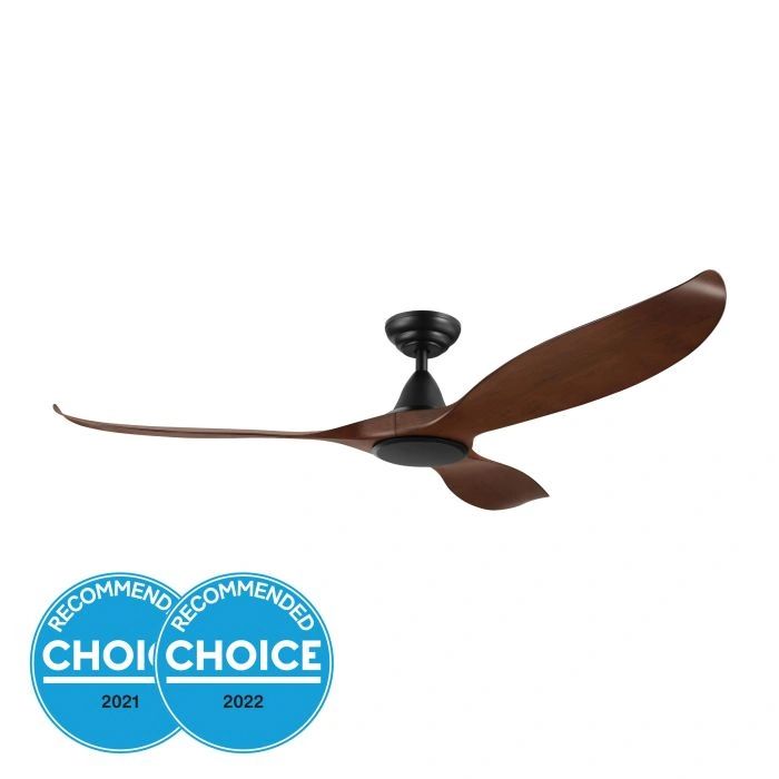 EGLO NOOSA 60 DC ceiling fan DARK NATURAL TIMBER