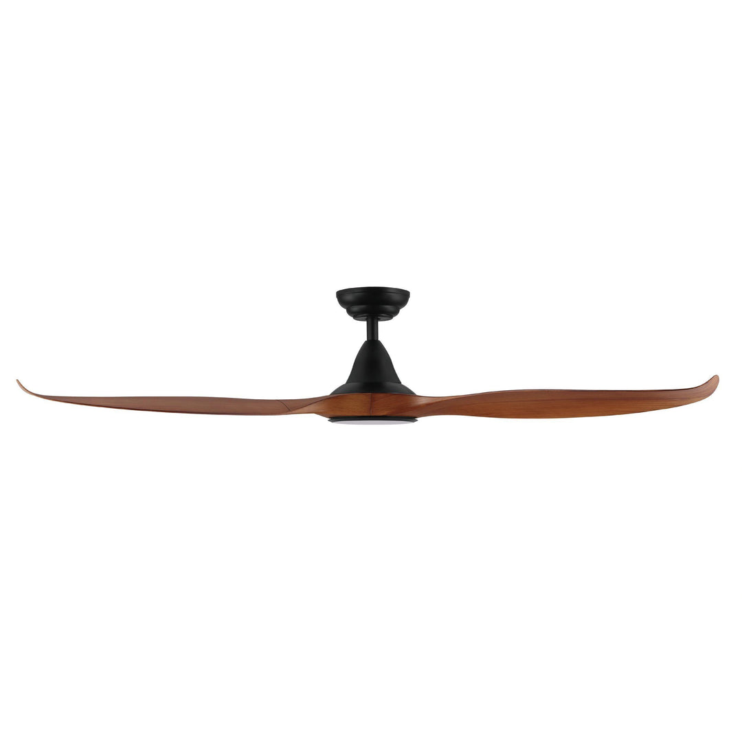 EGLO NOOSA 60 DC ceiling fan with LED light TEAK