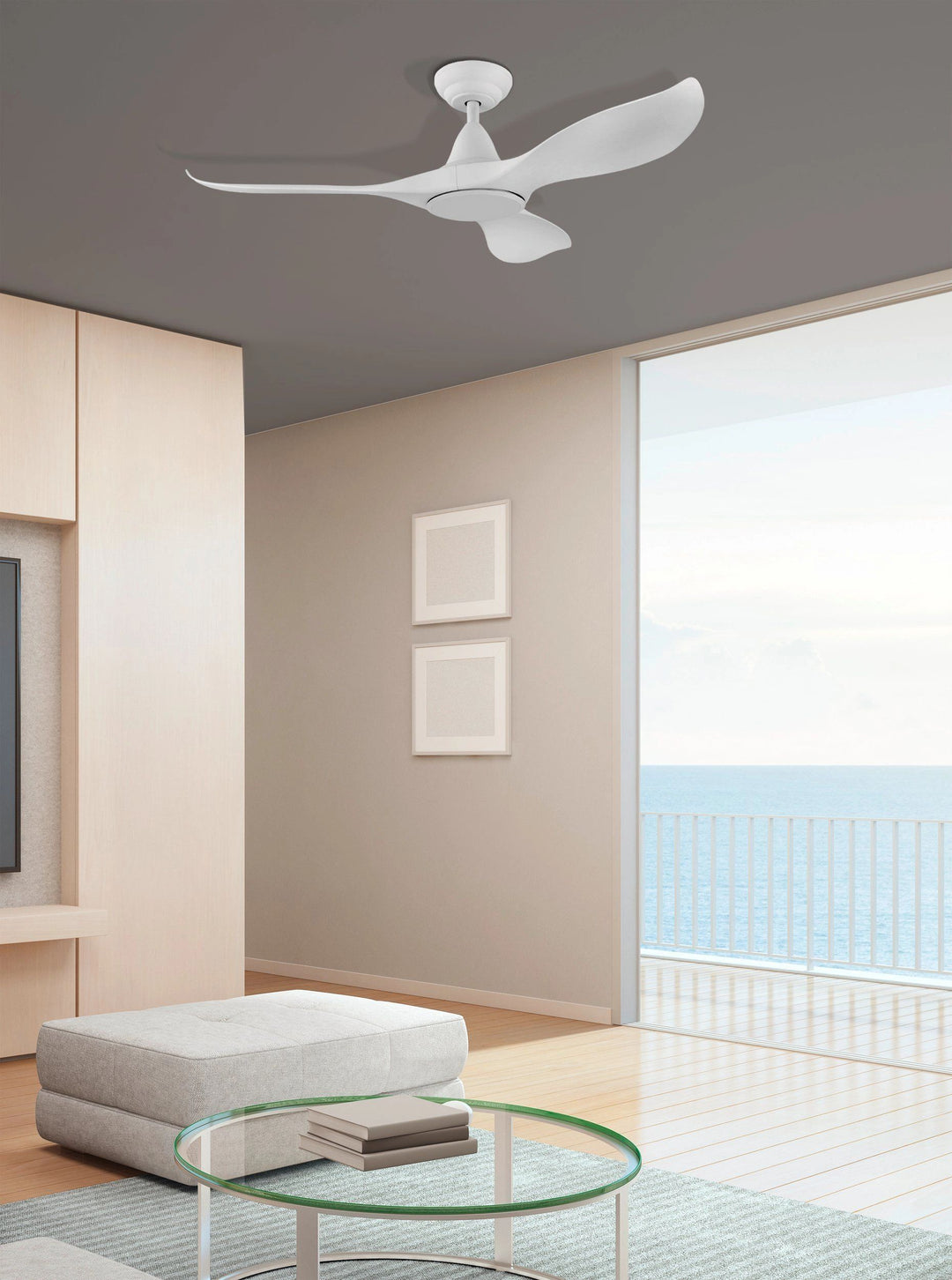 EGLO NOOSA 46 DC ceiling fan MATTE WHITE