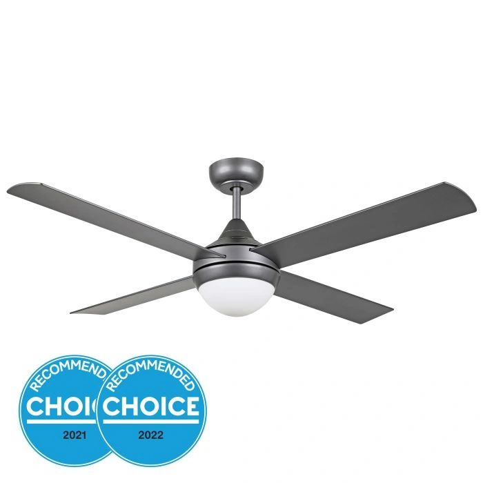 EGLO STRADBROKE 48 DC ceiling fan with E27 light TITANIUM