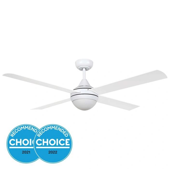 EGLO STRADBROKE 52 DC ceiling fan with E27 light MATTE WHITE