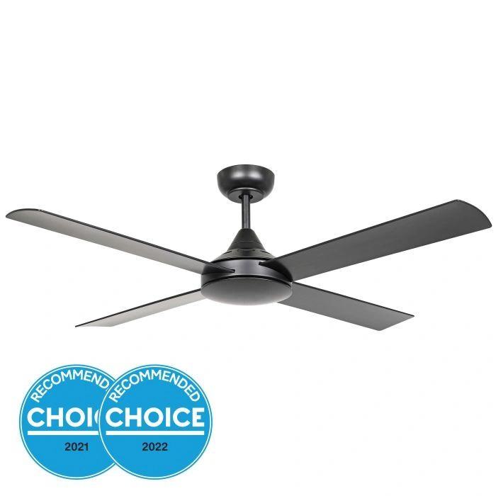 EGLO STRADBROKE 48 DC ceiling fan MATTE BLACK Black Ceiling Fan
