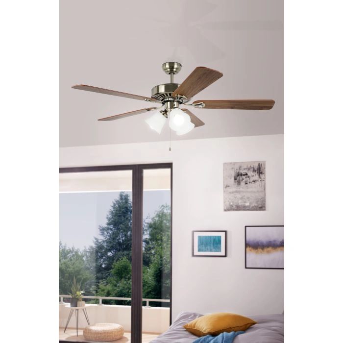 EGLO WAIKIKI 52 AC ceiling fan WALNUT