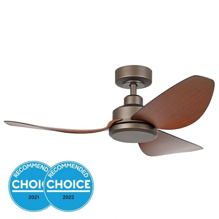 EGLO TORQUAY 42 DC ceiling fan RED BROWN WOOD OPTICS