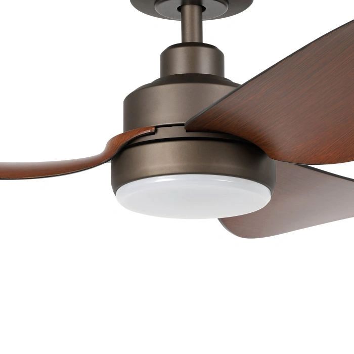 EGLO TORQUAY 42 DC ceiling fan RED BROWN WOOD OPTICS