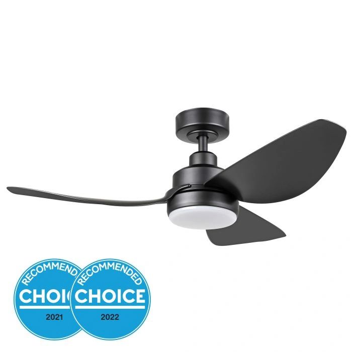 EGLO TORQUAY 42 DC ceiling fan with 20W LED light MATTE BLACK