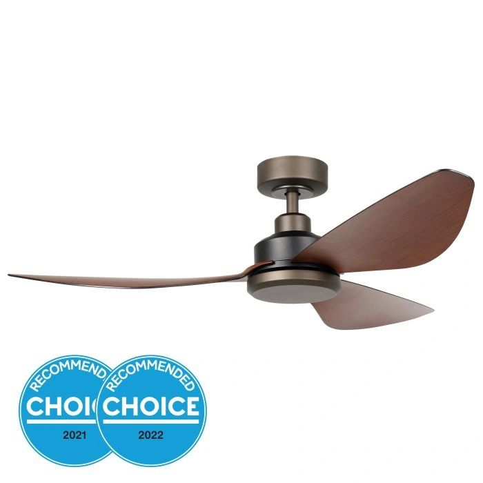 EGLO TORQUAY 48 DC ceiling fan RED BROWN WOOD OPTICS