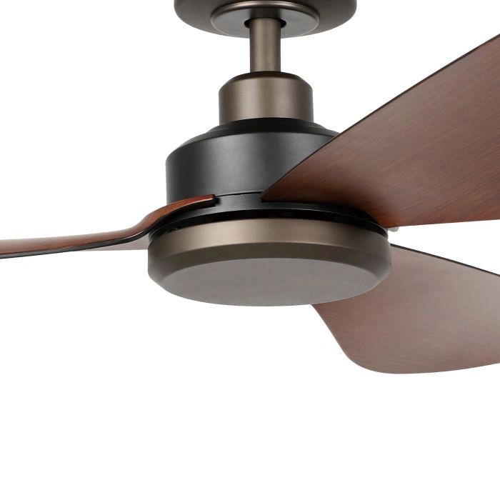 EGLO TORQUAY 48 DC ceiling fan RED BROWN WOOD OPTICS